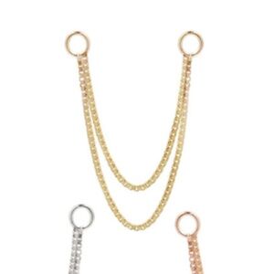 14k gold double box chain